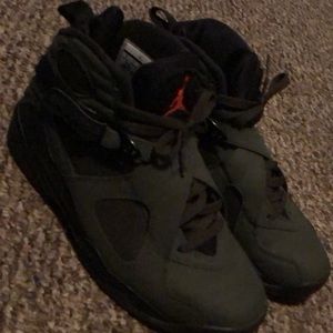 Green/black/fire orange Jordan 8